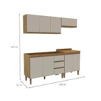 Cozinha Completa Margarida 8 PT 3 GV Mel e Arenas - 3