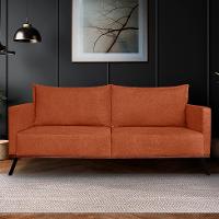 Sofá 3 Lugares Zeus Linho Bouclê Terracota 220 cm - 2