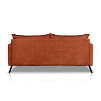 Sofá 3 Lugares Zeus Linho Bouclê Terracota 220 cm