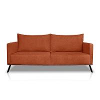 Sofá 3 Lugares Zeus Linho Bouclê Terracota 220 cm - 5