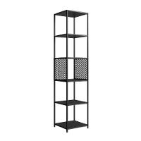 Conjunto para Sala de Estar Paricel com Rack 1 GV, Aparador, Estante 40cm e Estante 77cm Preto - 7
