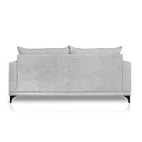 Sofá 2 Lugares Eros Linho Bouclê Cinza Claro 160 cm - 5