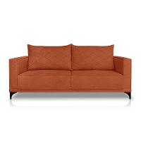 Sofá 2 Lugares Eros Linho Bouclê Terracota 160 cm - 5