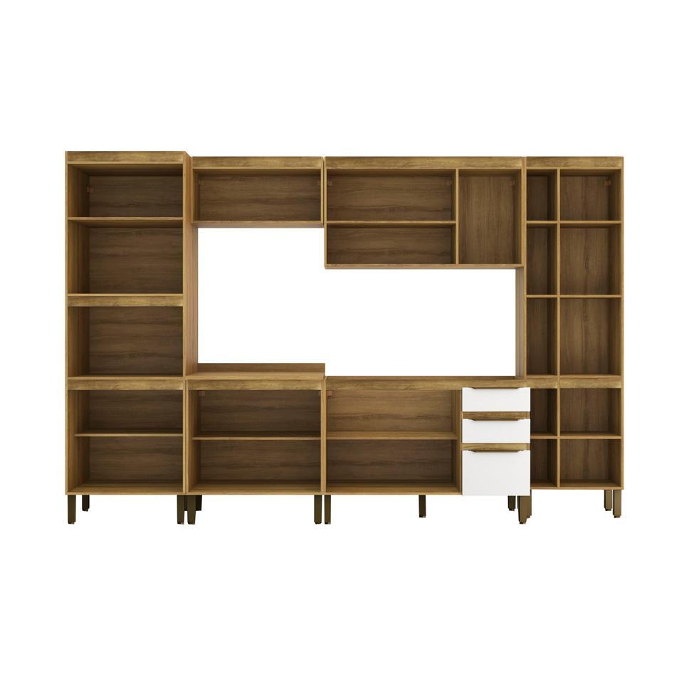 Cozinha Completa Magnólia 12 PT 3 GV Mel e Branca - 5