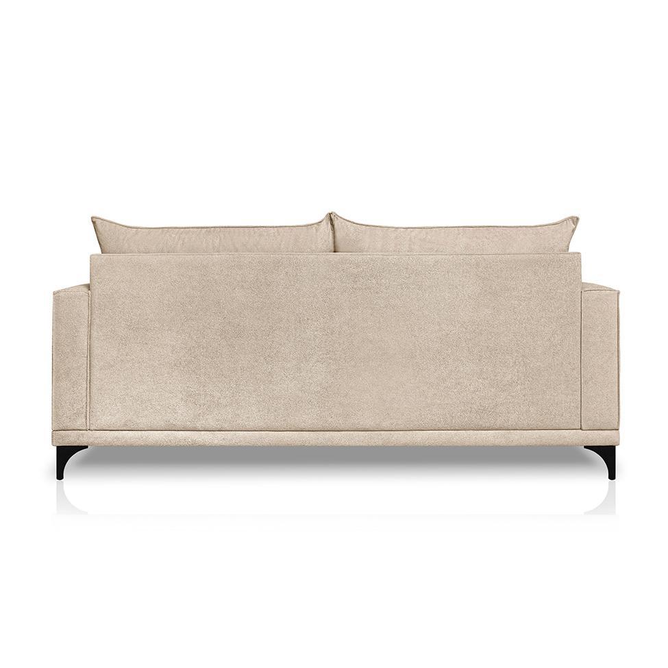 Sofá 2 Lugares Eros Linho Bouclê Bege 160 cm - 4