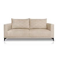 Sofá 2 Lugares Eros Linho Bouclê Bege 160 cm - 5