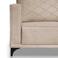 Sofá 2 Lugares Eros Linho Bouclê Bege 160 cm - 7