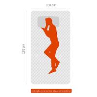 Cama Box Solteirão Londres com Colchão Molas Ensacadas (63x108x198) Marrom e Branca - 6