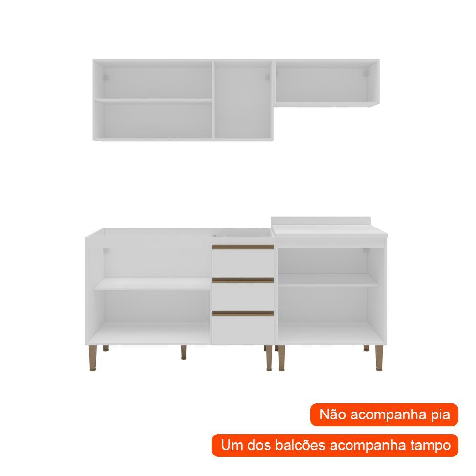 Cozinha Completa Margarida 8 PT 3 GV Branca - 2