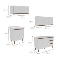 Cozinha Completa Margarida 8 PT 3 GV Branca