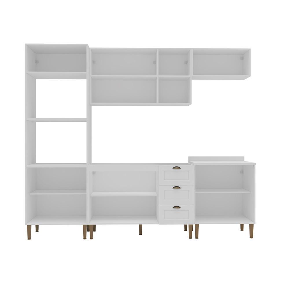 Cozinha Completa Lavanda 10 PT 3 GV Branca - 6