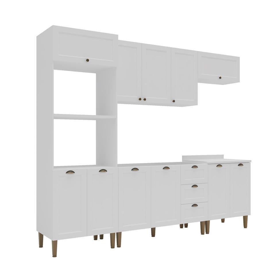 Cozinha Completa Lavanda 10 PT 3 GV Branca - 7