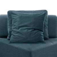 Sofá 1 Lugar Modular Canto Da Vinci Poliéster Azul - 2