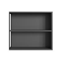 Conjunto de Gabinete de Banheiro Paricel 1 PT e 1 GV com Cuba Ametista Branca e Espelheira Angel 1 PT Preto e Grafite - 7