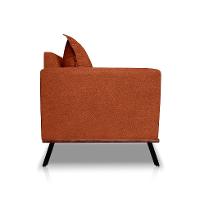 Sofá 3 Lugares Zeus Linho Bouclê Terracota 180 cm - 6