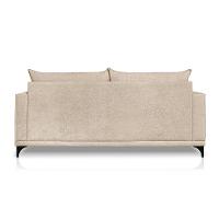 Sofá 3 Lugares Eros Linho Bouclê Bege 220 cm