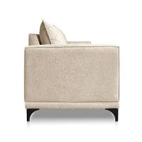 Sofá 3 Lugares Eros Linho Bouclê Bege 220 cm - 5