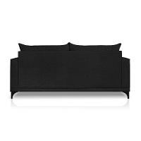 Sofá 2 Lugares Eros Linho Bouclê Preto 160 cm - 6