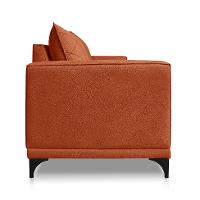 Sofá 3 Lugares Eros Linho Bouclê Terracota 180 cm