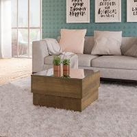 Conjunto para Sala de Estar Royal com Rack, Mesa de Centro e Mesa Lateral Pinho e Off White - 7