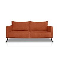 Sofá 2 Lugares Zeus Linho Bouclê Terracota 160 cm - 5