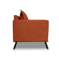 Sofá 2 Lugares Zeus Linho Bouclê Terracota 160 cm - 7