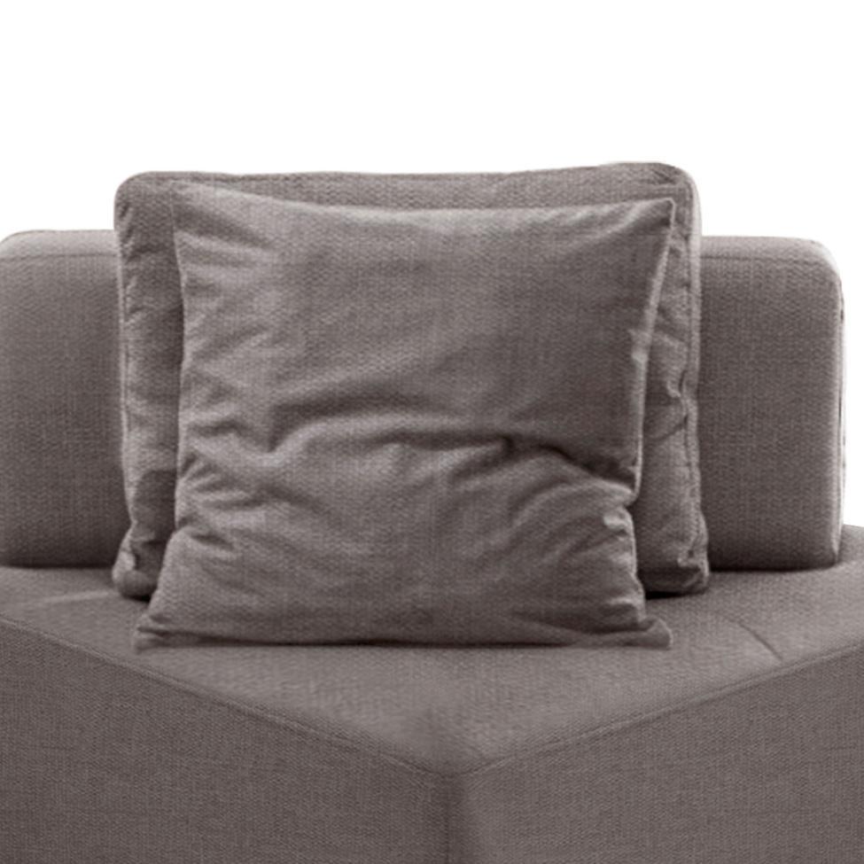 Sofá 1 Lugar Modular Canto Da Vinci Poliéster Cinza - 2