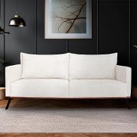 Sofá 2 Lugares Zeus Linho Bouclê Off White 160 cm - 2