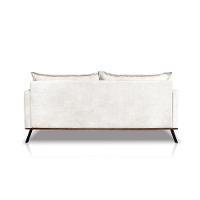 Sofá 2 Lugares Zeus Linho Bouclê Off White 160 cm