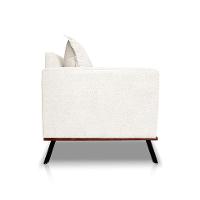 Sofá 3 Lugares Zeus Linho Bouclê Off White 200 cm - 6