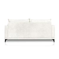 Sofá 3 Lugares Eros Linho Bouclê Off White 220 cm