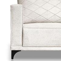 Sofá 3 Lugares Eros Linho Bouclê Off White 220 cm - 7