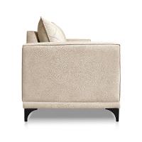 Sofá 3 Lugares Eros Linho Bouclê Bege 180 cm