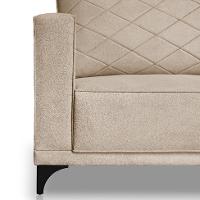 Sofá 3 Lugares Eros Linho Bouclê Bege 180 cm - 7