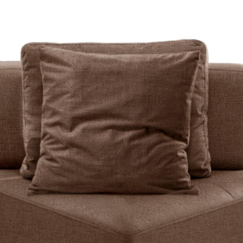 Sofá 1 Lugar Modular Canto Da Vinci Poliéster Caqui - 2