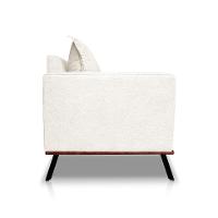 Sofá 3 Lugares Zeus Linho Bouclê Off White 220 cm - 6