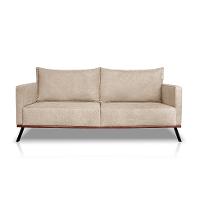 Sofá 3 Lugares Zeus Linho Bouclê Bege 200 cm - 7