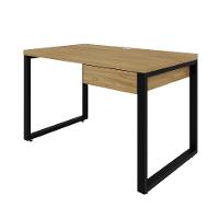 Mesa de Escritório Retangular Miguel 1 GV Vermont e Preta 120 cm - 5