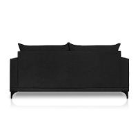 Sofá 3 Lugares Eros Linho Bouclê Preto 180 cm - 5