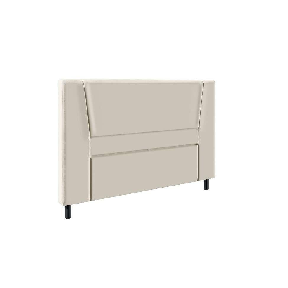 Cama Box com Cabeceira e Colchão Queen Stella Molas Ensacadas (60x158x198) Bege - 4