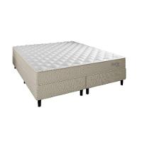 Cama Box com Cabeceira e Colchão Queen Stella Molas Ensacadas (60x158x198) Bege - 2