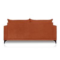 Sofá 3 Lugares Eros Linho Bouclê Terracota 220 cm