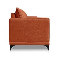 Sofá 3 Lugares Eros Linho Bouclê Terracota 220 cm - 5