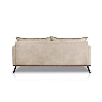 Sofá 2 Lugares Zeus Linho Bouclê Bege 160 cm