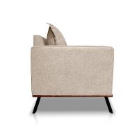 Sofá 2 Lugares Zeus Linho Bouclê Bege 160 cm - 5