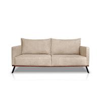 Sofá 2 Lugares Zeus Linho Bouclê Bege 160 cm - 7