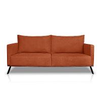 Sofá 3 Lugares Zeus Linho Bouclê Terracota 200 cm - 6