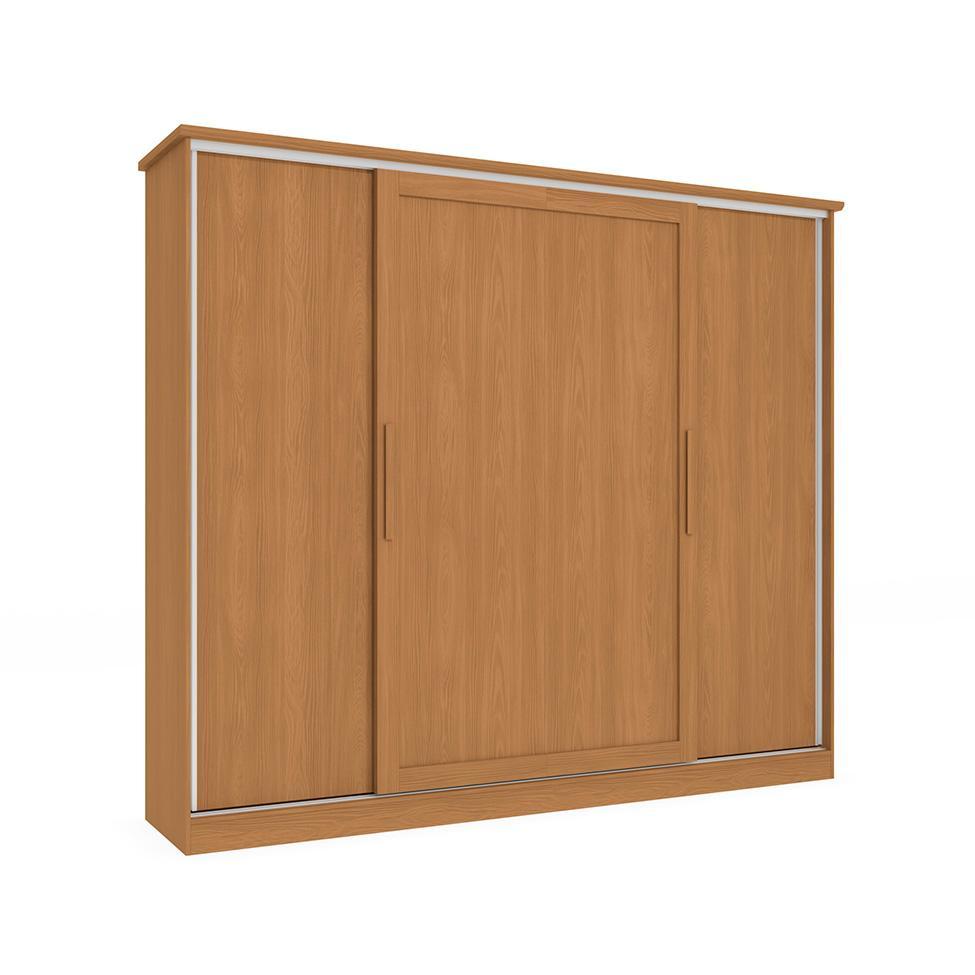 Guarda-Roupa Casal Hambers sem Pés Flex 4 PT 4 GV Canela e Macadâmia - 6