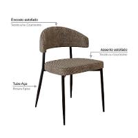 Cadeira Bless Marrom e Preta - 6