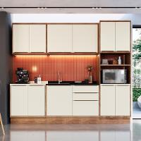 Cozinha Completa Manhattan Ten 11 PT 3 GV Freijó e Argila - 1